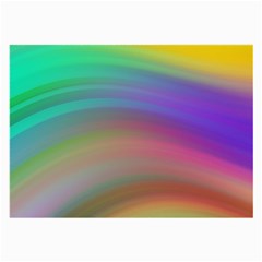 Background-rainbow Large Glasses Cloth (2 Sides) by nateshop