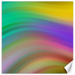 Background-rainbow Canvas 12  X 12  by nateshop