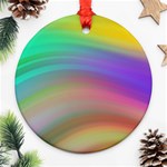 Background-rainbow Round Ornament (Two Sides) Front