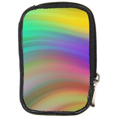 Background-rainbow Compact Camera Leather Case by nateshop