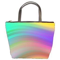 Background-rainbow Bucket Bag by nateshop