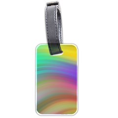 Background-rainbow Luggage Tag (two Sides) by nateshop