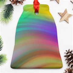 Background-rainbow Bell Ornament (two Sides) by nateshop