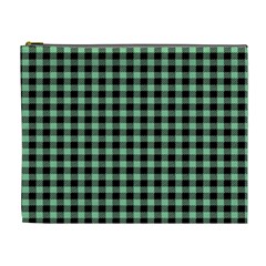 Straight Green Black Small Plaids   Cosmetic Bag (xl) by ConteMonfrey