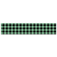 Straight Green Black Small Plaids   Small Flano Scarf by ConteMonfrey