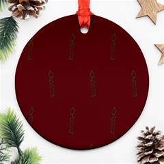 Candles Ornament (round) by nateshop