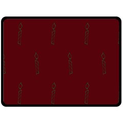 Candles Double Sided Fleece Blanket (large)  by nateshop