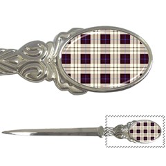 Purple, Blue And White Plaids Letter Opener by ConteMonfrey