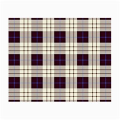 Purple, Blue And White Plaids Small Glasses Cloth by ConteMonfrey