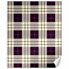 Purple, Blue And White Plaids Canvas 16  X 20  by ConteMonfrey