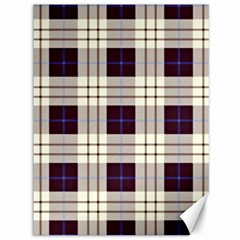 Purple, Blue And White Plaids Canvas 36  X 48  by ConteMonfrey