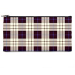 Purple, blue and white plaids Pencil Case Front