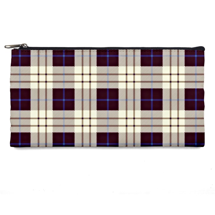 Purple, blue and white plaids Pencil Case