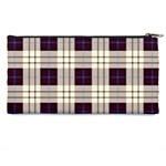 Purple, blue and white plaids Pencil Case Back