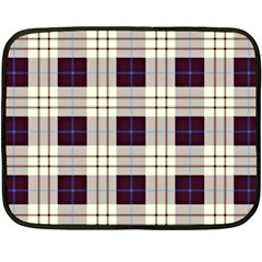 Purple, Blue And White Plaids Double Sided Fleece Blanket (mini)  by ConteMonfrey