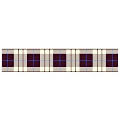 Purple, Blue And White Plaids Small Flano Scarf by ConteMonfrey