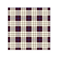 Purple, Blue And White Plaids Square Satin Scarf (30  X 30 ) by ConteMonfrey