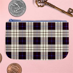 Purple, Blue And White Plaids Large Coin Purse by ConteMonfrey