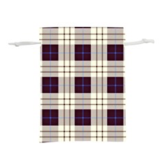 Purple, Blue And White Plaids Lightweight Drawstring Pouch (s) by ConteMonfrey