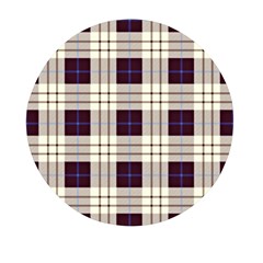 Purple, Blue And White Plaids Mini Round Pill Box (pack Of 3) by ConteMonfrey