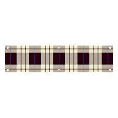 Purple, Blue And White Plaids Banner And Sign 4  X 1  by ConteMonfrey