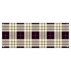 Purple, Blue And White Plaids Banner And Sign 8  X 3  by ConteMonfrey