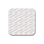 Cute Christmas Rubber Coaster (Square) Front