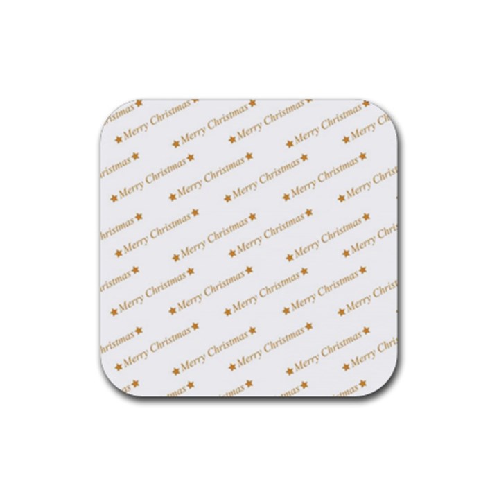 Cute Christmas Rubber Coaster (Square)