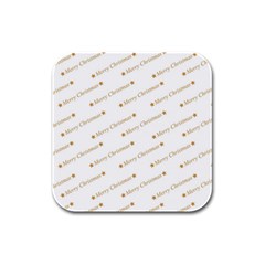 Cute Christmas Rubber Square Coaster (4 Pack) by nateshop