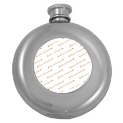 Cute Christmas Round Hip Flask (5 Oz) by nateshop