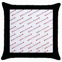 Christmas Cute Throw Pillow Case (black) by nateshop