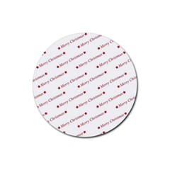 Christmas Cute Rubber Coaster (round)