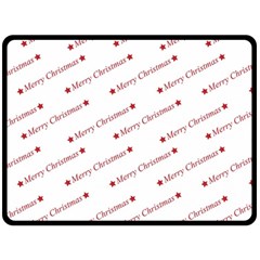 Christmas Cute Double Sided Fleece Blanket (large) 