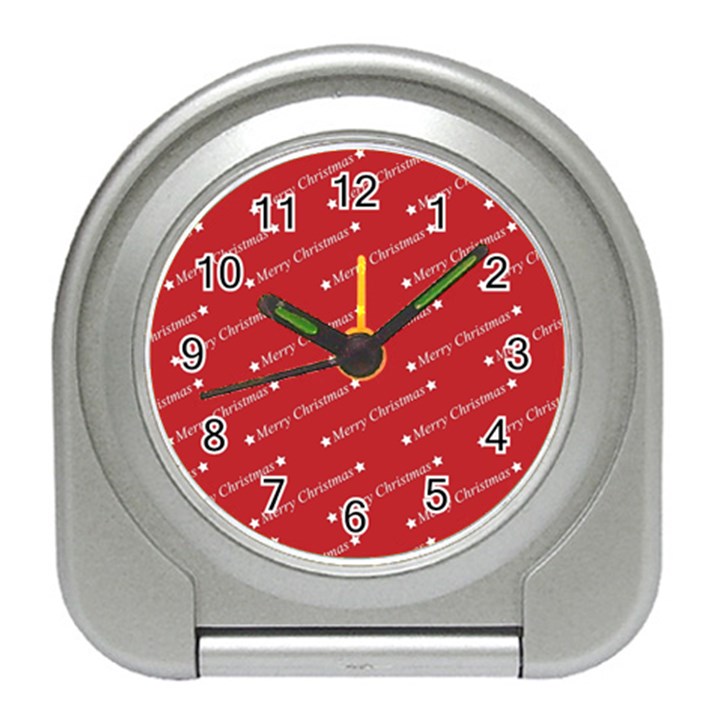 Cute Christmas red Travel Alarm Clock