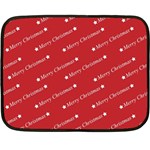 Cute Christmas red Fleece Blanket (Mini) 35 x27  Blanket