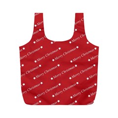 Cute Christmas Red Full Print Recycle Bag (m) by nateshop