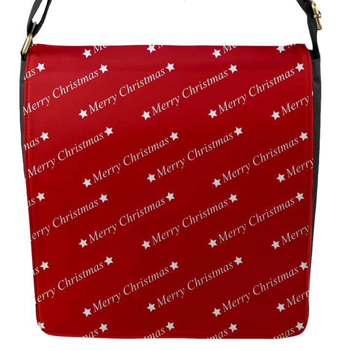 Cute Christmas red Flap Closure Messenger Bag (S)