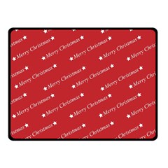 Cute Christmas Red Double Sided Fleece Blanket (small)  by nateshop