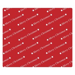 Cute Christmas Red Double Sided Flano Blanket (small)  by nateshop