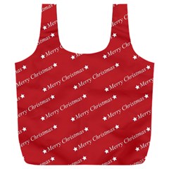 Cute Christmas Red Full Print Recycle Bag (xxxl) by nateshop