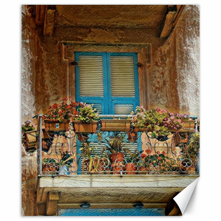 Beautiful Venice Window Canvas 8  x 10 