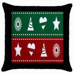 Christmas-04 Throw Pillow Case (black) by nateshop