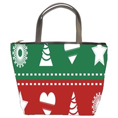 Christmas-04 Bucket Bag by nateshop