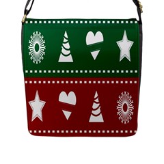 Christmas-04 Flap Closure Messenger Bag (l) by nateshop