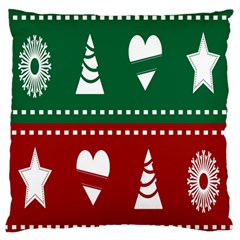 Christmas-04 Large Flano Cushion Case (two Sides) by nateshop