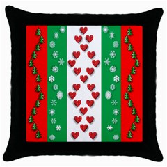 Christmas-05 Throw Pillow Case (black) by nateshop