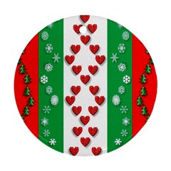 Christmas-05 Round Ornament (two Sides) by nateshop