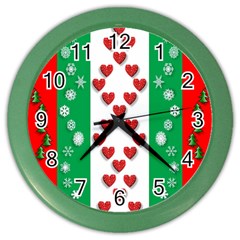 Christmas-05 Color Wall Clock by nateshop