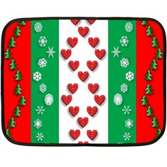 Christmas-05 Double Sided Fleece Blanket (mini)  by nateshop