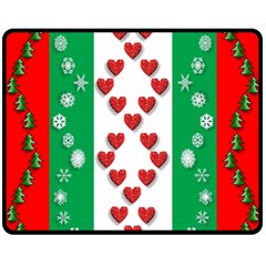 Christmas-05 Fleece Blanket (medium)  by nateshop